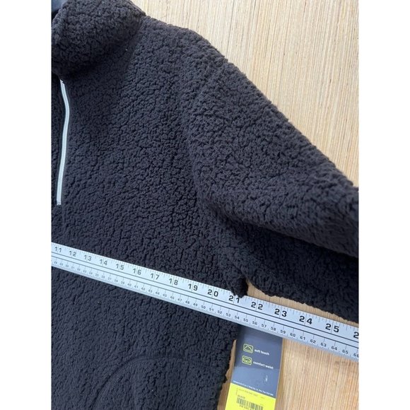 Xersion - Women's Quarter Zip Fleece Pullover Sweatshirt - Black - Large - Picture 3 of 14